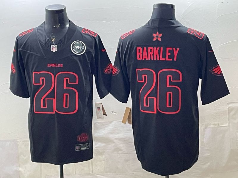 Men 2026 Philadelphia Eagles #26 Barkley Black 4th generations Nike Limited NFL Jersey 06->houston astros->MLB Jersey